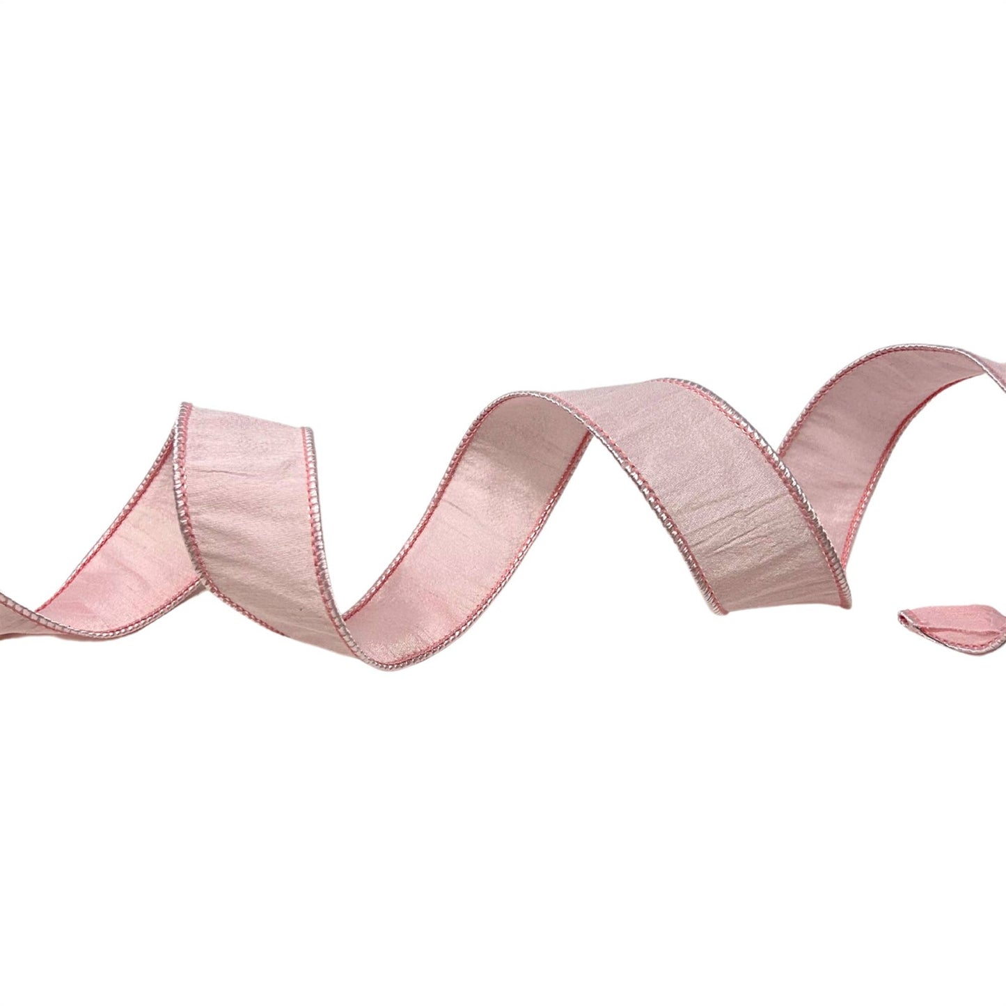 Faux dupioni 1.5''  X 10 YD Pink Ribbon