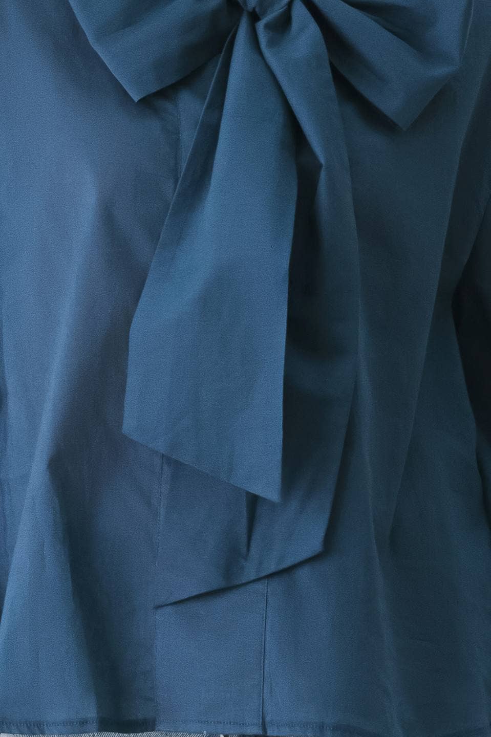 Harbor Blue Bow Tie Blouse