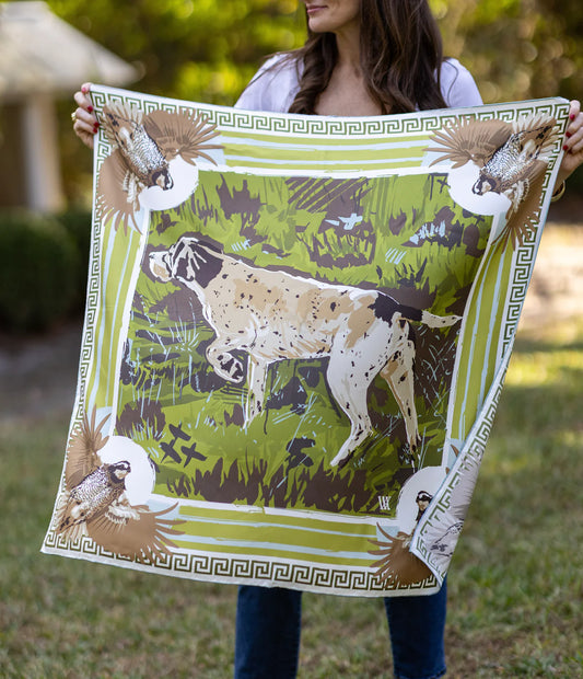Austin Williams Olive Pointing Strong 25x25 Scarf