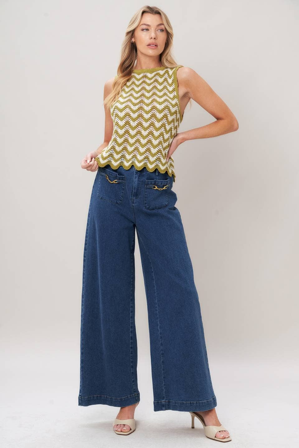 Olive Grove Sweater Tank