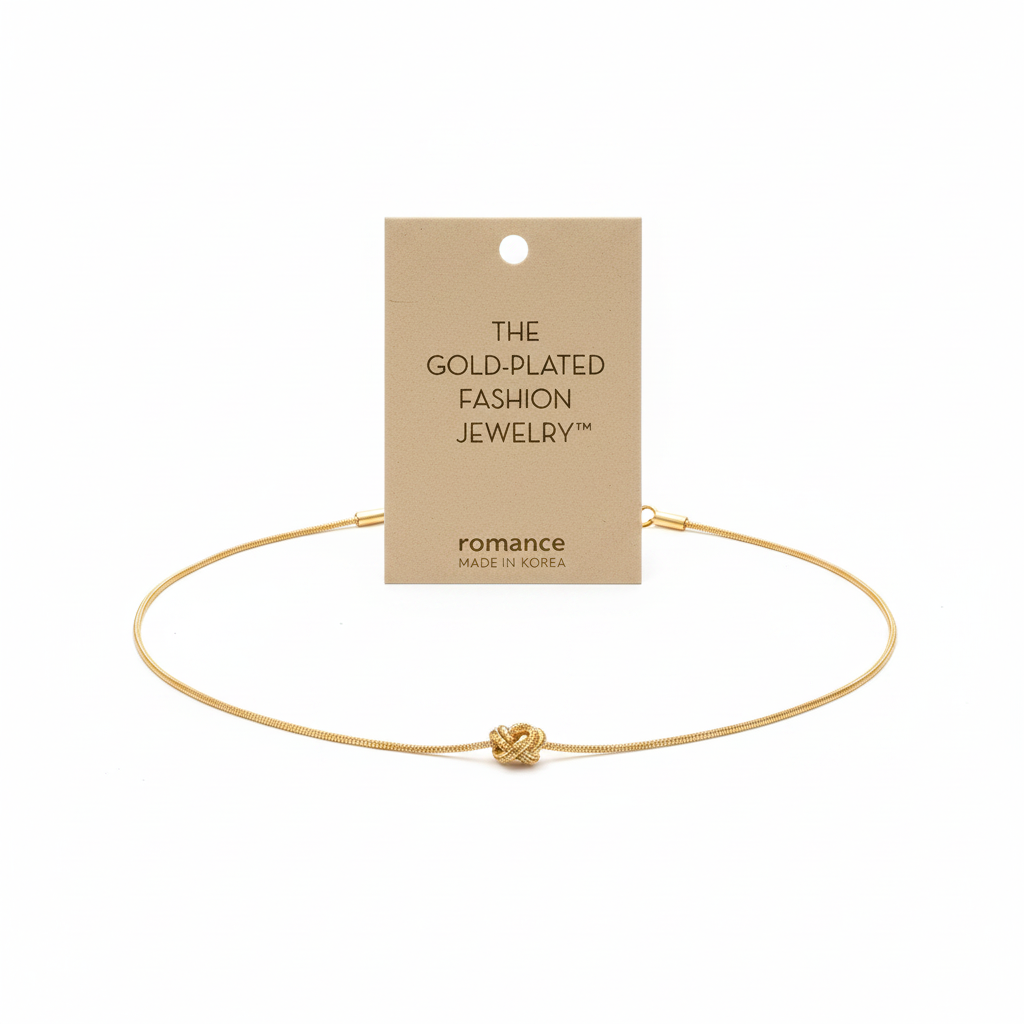 Tied in Gold Knot Necklace