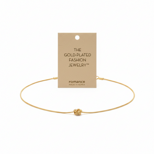 Tied in Gold Knot Necklace
