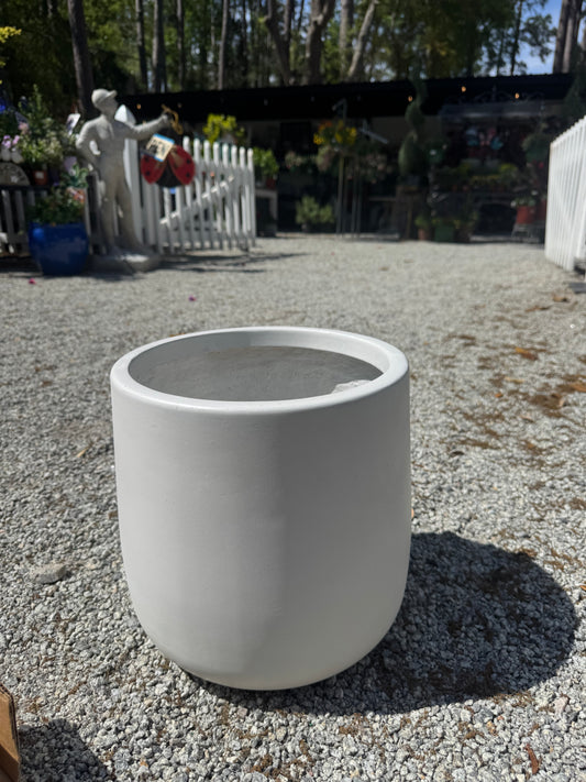 Inverted Planter Small 11.13 x 10.88 Smooth White