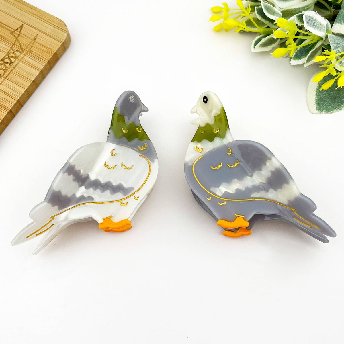 Acetate Pigeon Hair Claw Clip, Bird Hair Clip
