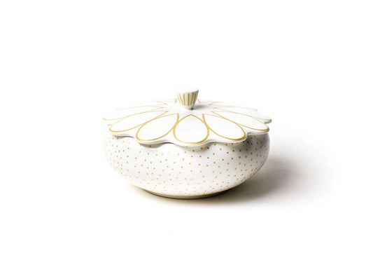 Coton Colors Deco Gold Scallop Covered Bowl