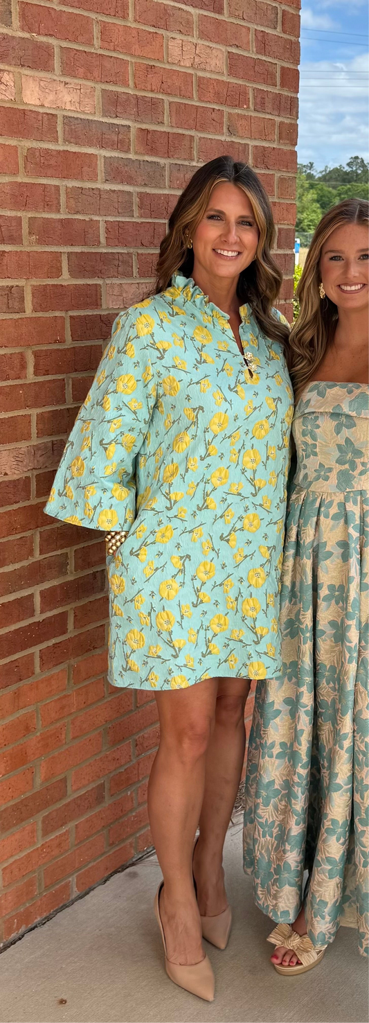 Brianna Cannon Caftan - Golden Cali Flowers
