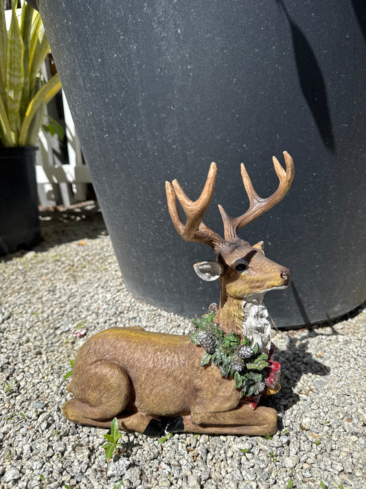 Poly Laying Christmas Deer