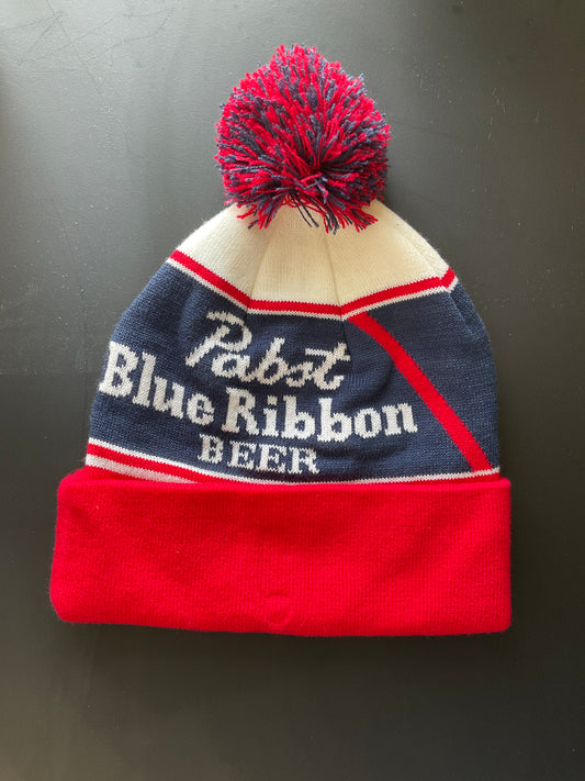 Pabst Beer Pom Watch Cap