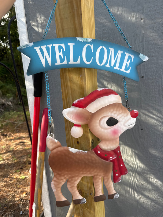 Christmas Metal Hanging Reindeer