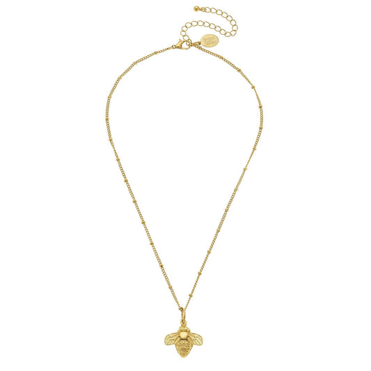 Susan Shaw Gold Bee Necklace