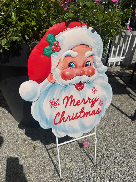Merry Christmas Santa Head