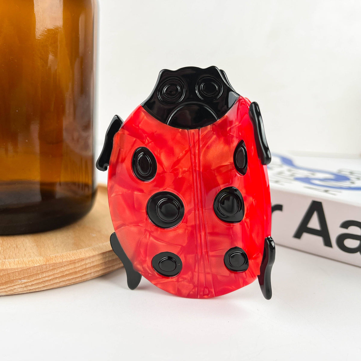 Cartoon Ladybug Hair Clip, Summer Claw Clips