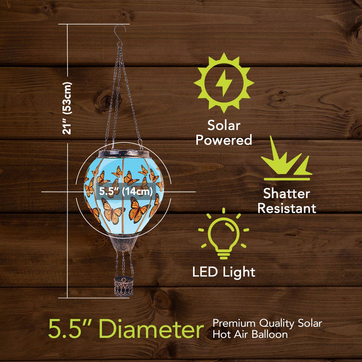 Butterflies Solar Balloon Lantern