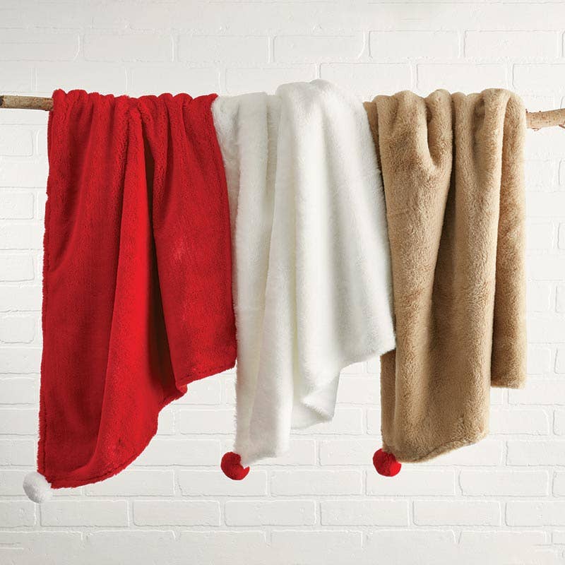 Plush Blanket with Gift Box  - My First Christmas