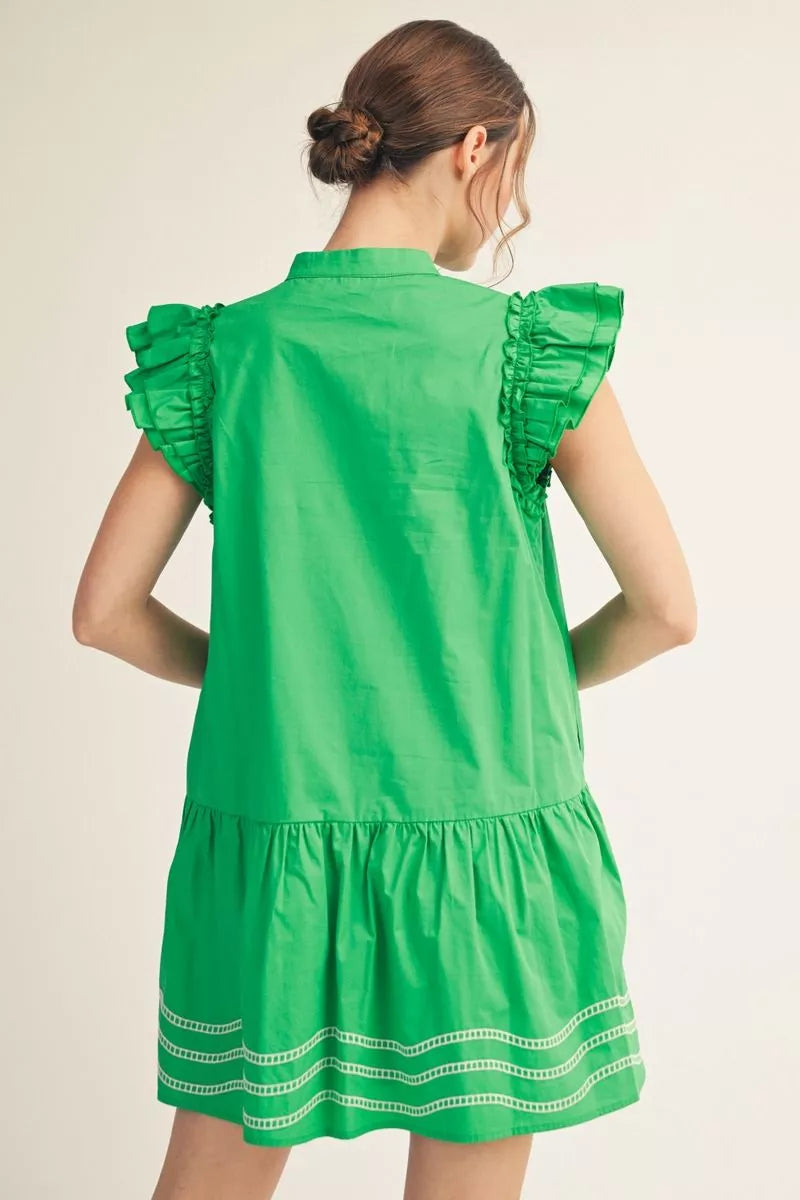 The Emerald Garden Ruffle Dress