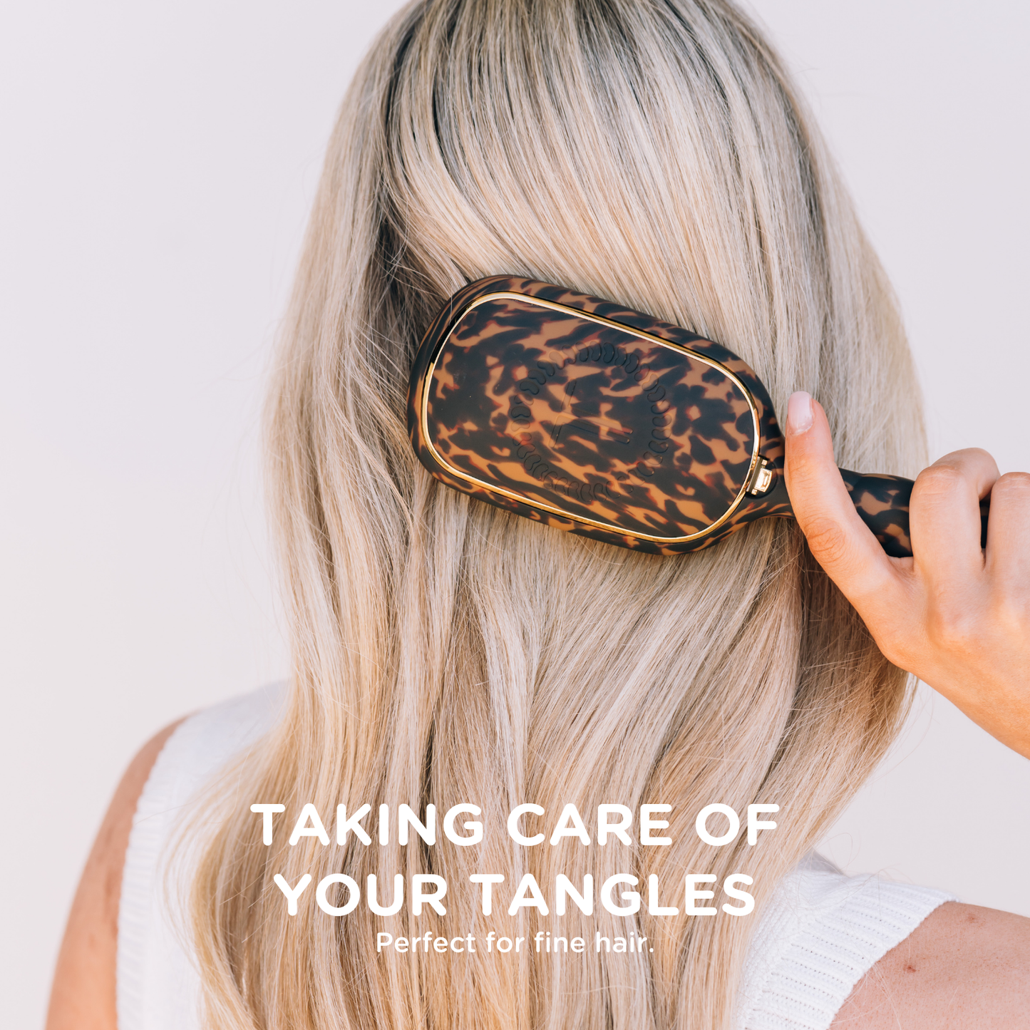 TELETIES® Detangler Hair Brush for Fine Hair – Tortoise