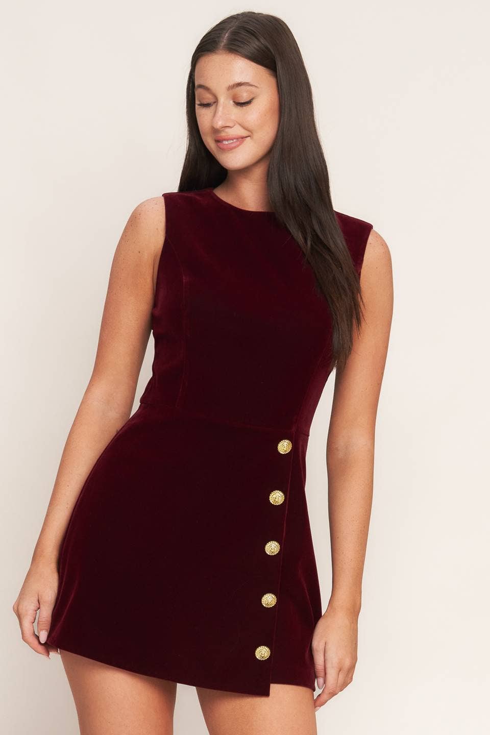 Red Ruby Flying Tomato Velvet Romper