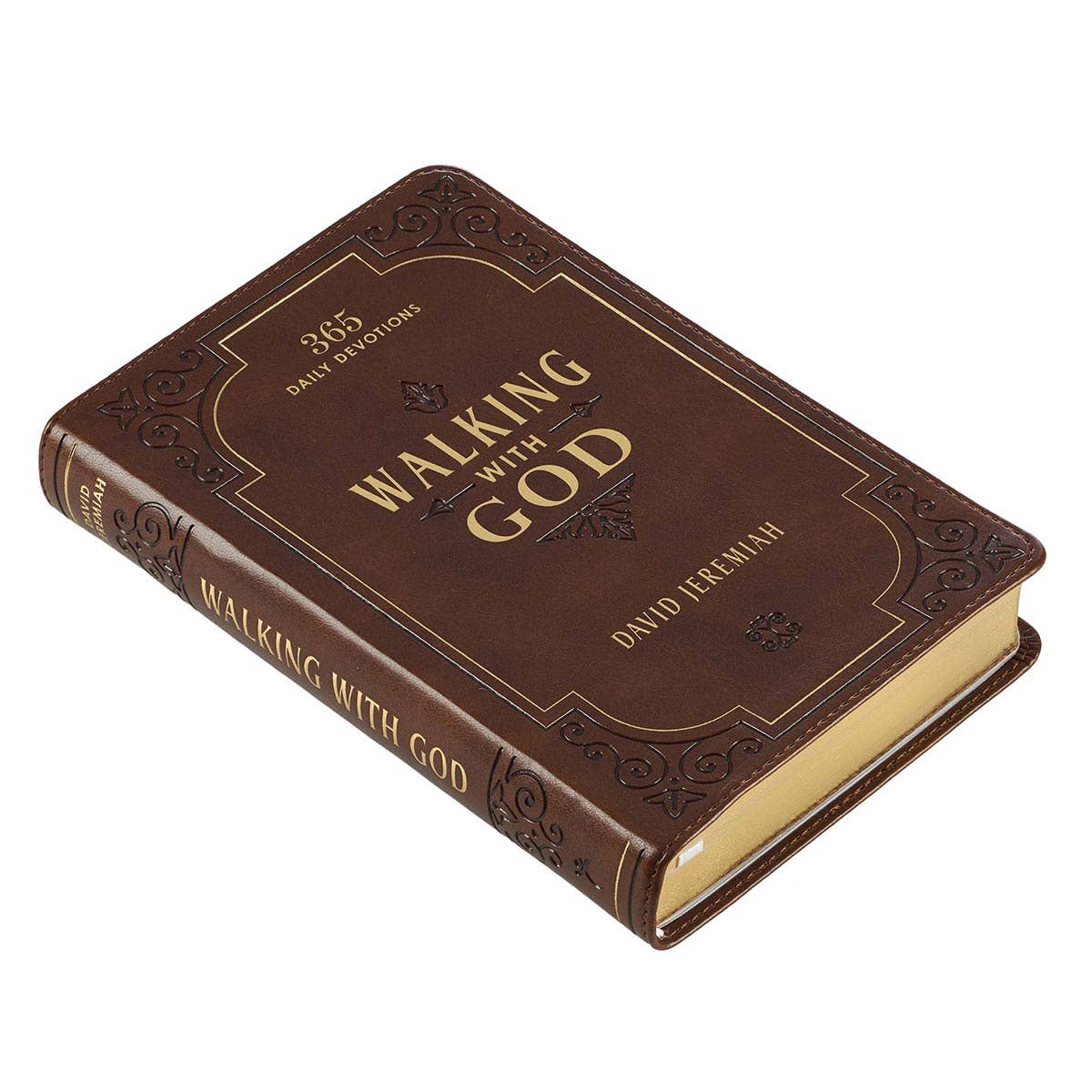 🤎📖 Walking With God Devotional (Chocolate Brown Faux Leather)