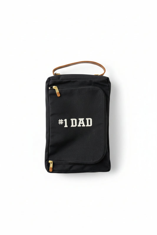 Smathers & Branson Number One Dad Shoe Bag (Navy Waxed Canvas)