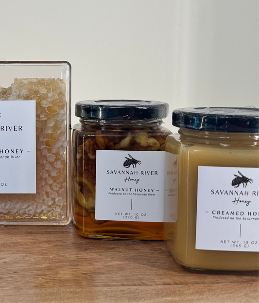 Savannah River Walnut Honey – 10oz Glass Jar