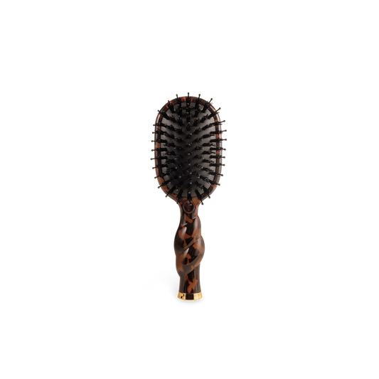 TELETIES® Mini Boar Bristle Hair Brush – Tortoise