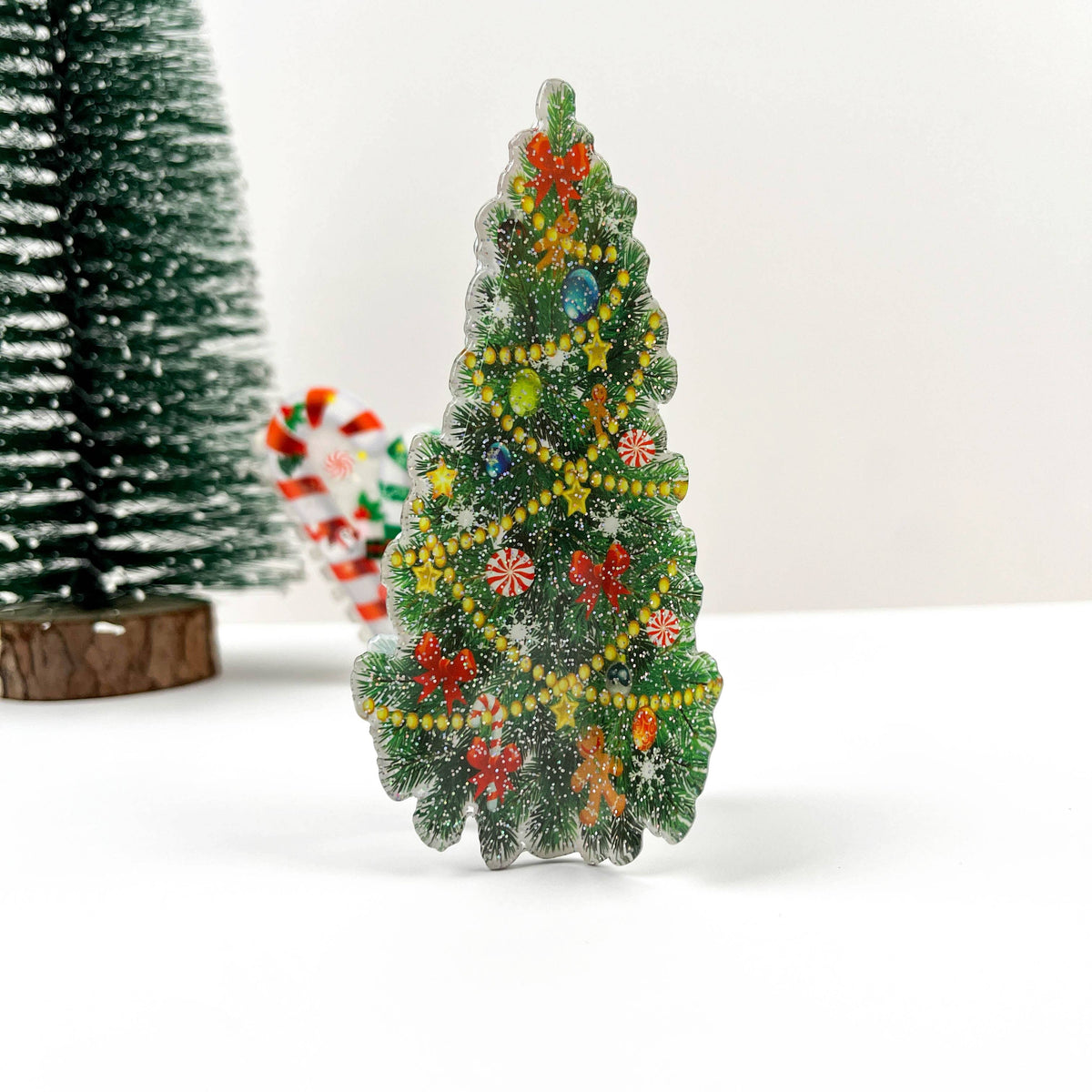 Christmas Tree Hair Clip,Christmas Claw Clip