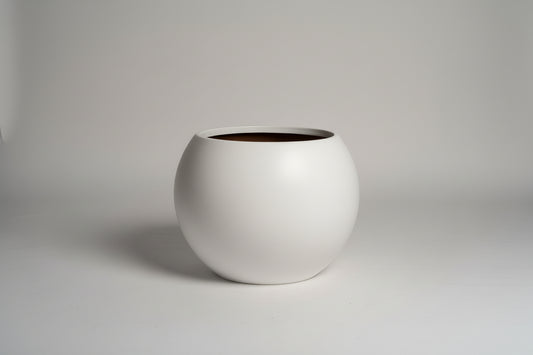 Orb Planter Large 21 x 15.50 Smooth White