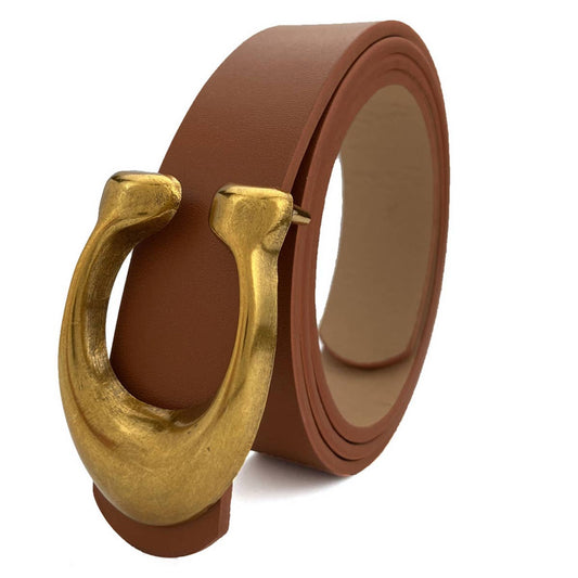Women’s Fashion Retro U-Buckle Belt – One Size