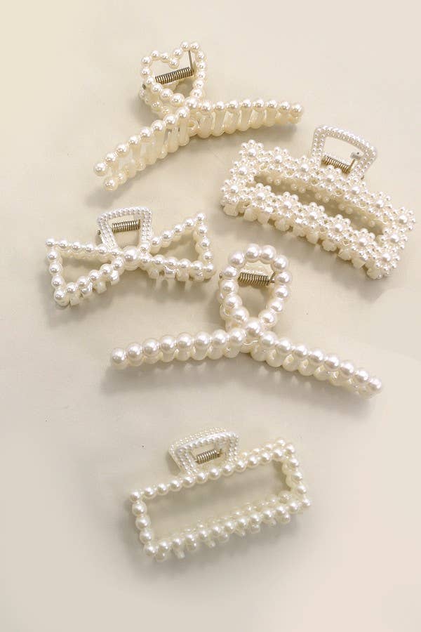PEARL HAIR CLAW CLIP