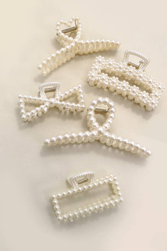 PEARL HAIR CLAW CLIP