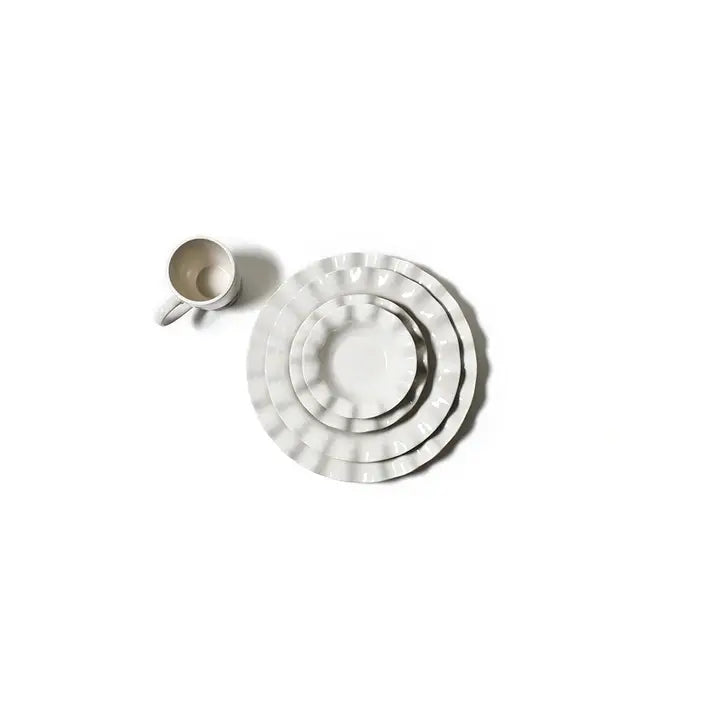 Coton Colors Signature 11 Ruffle Plate White