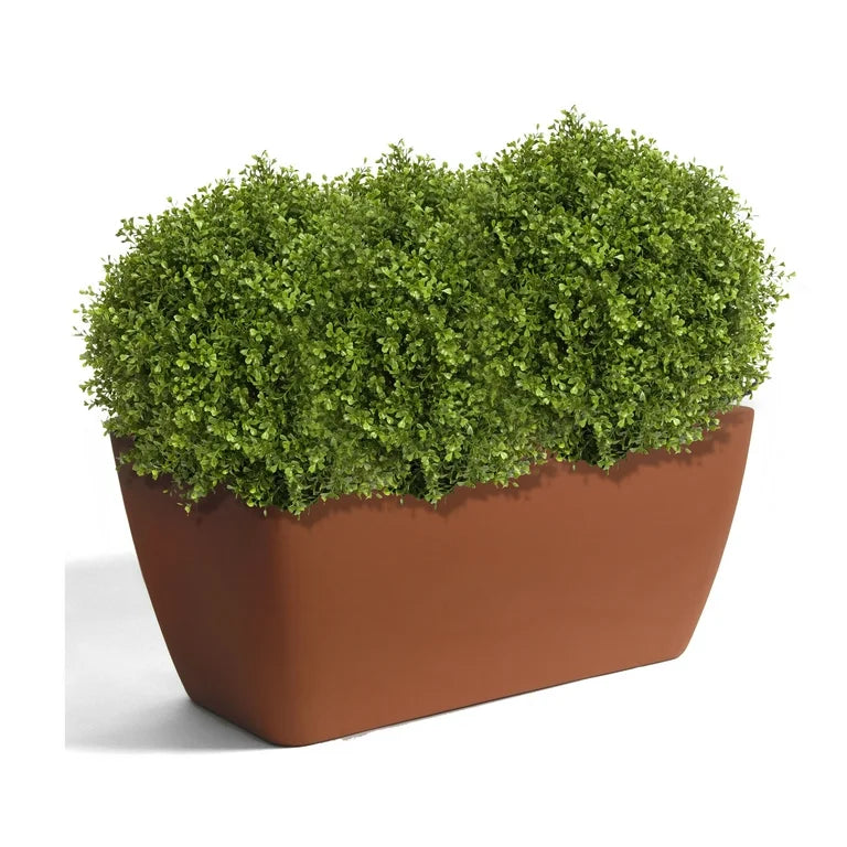 🤎 Algreen® Manhattan Planter – Terra Cotta (40" x 20" x 18")  Warm tone. Modern form. Timeless outdoor elegance.  🌱 What It Is