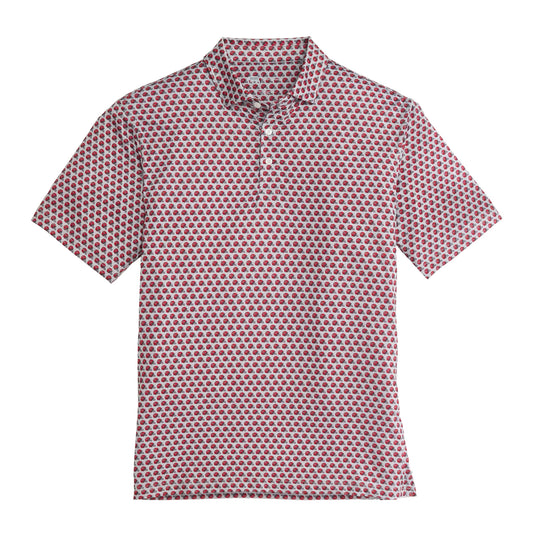 Onward Reserve- UGA Helmet Printed Polo- Mirage Gray