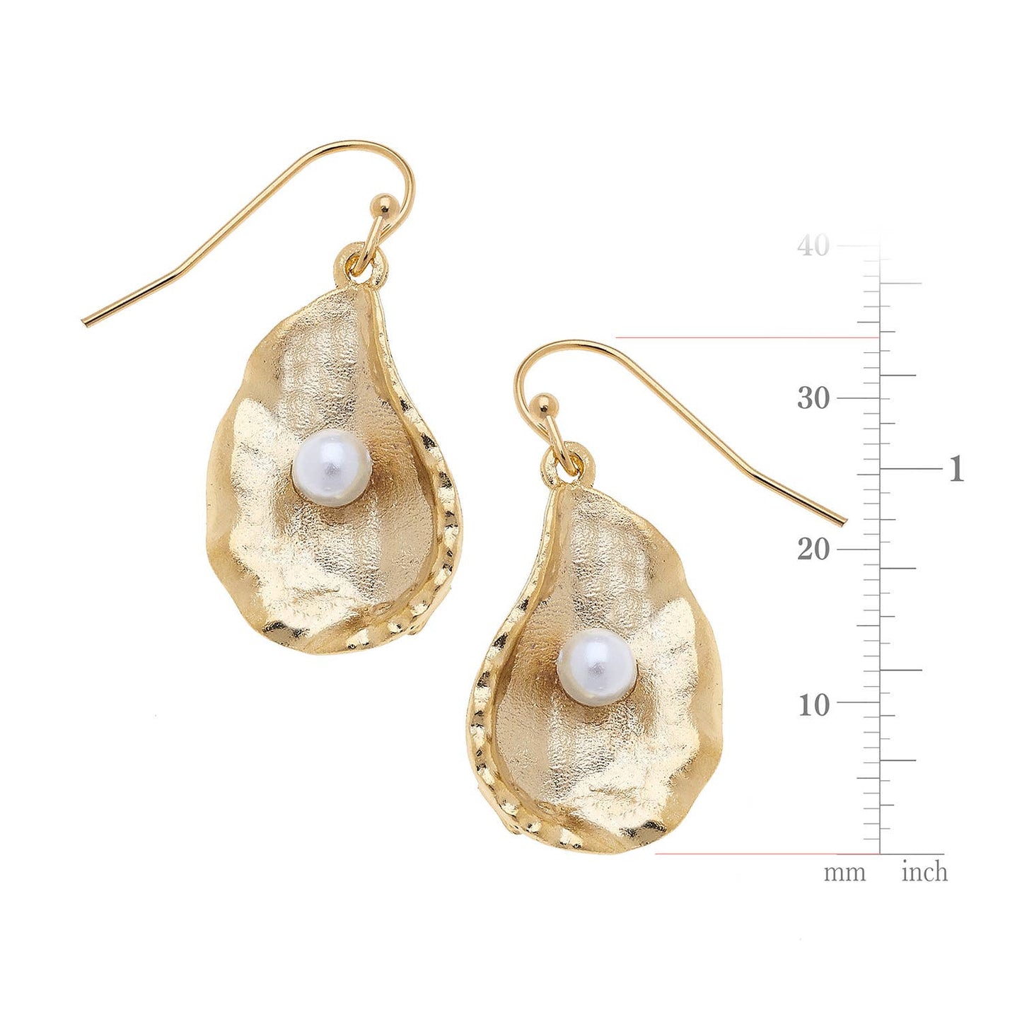 Susan Shaw Oyster + Pearl Earrings