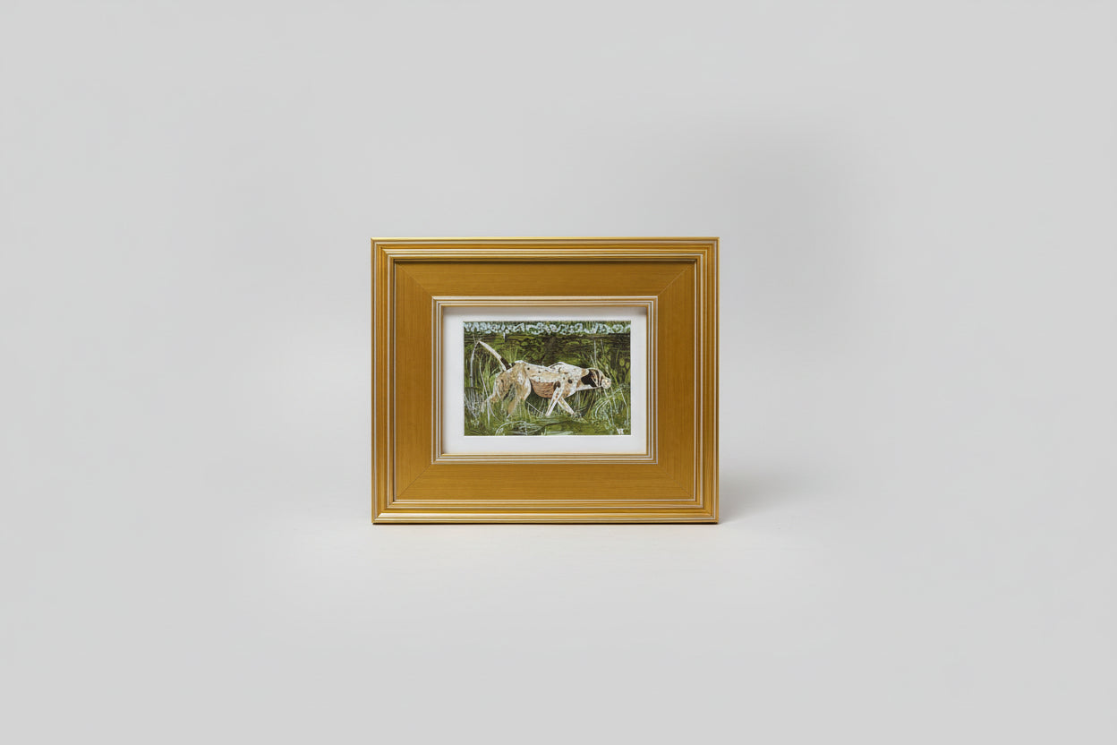 Olive on The Hunt 5x7 Framed Art by Austin Williams