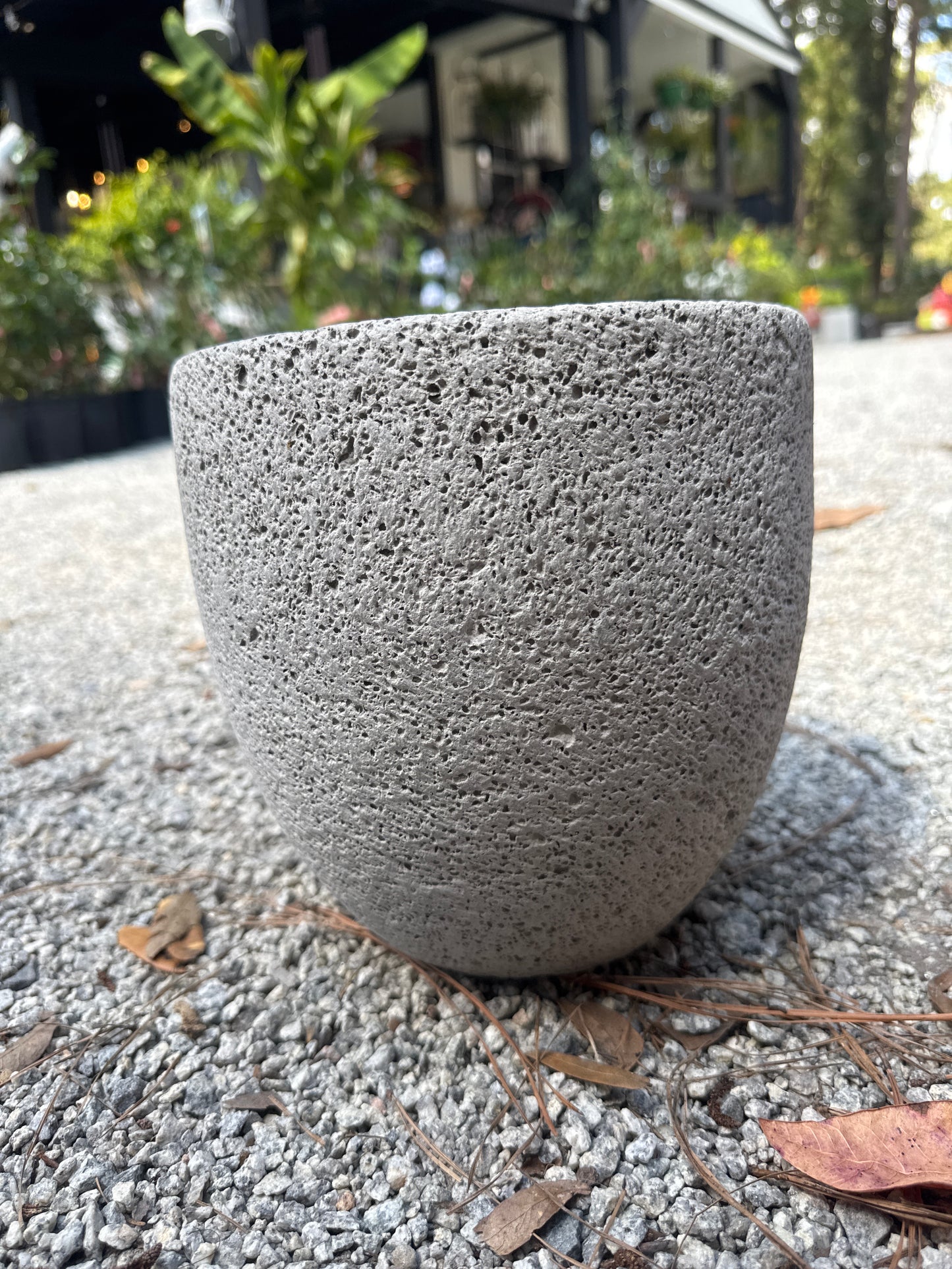 Flower Pot Round Cement Large