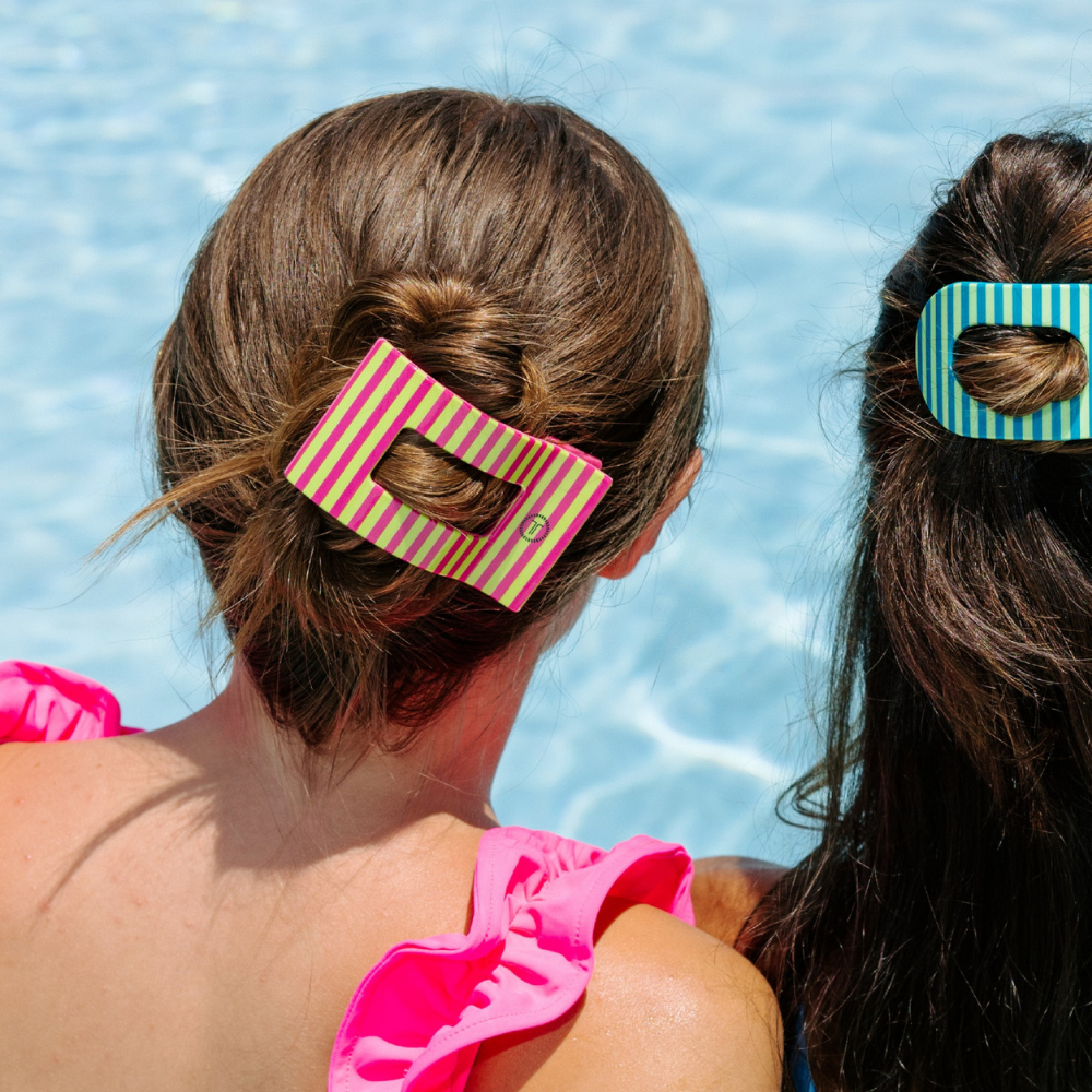 TELETIES® Summer Crush Large Flat Rectangle Hair Clip