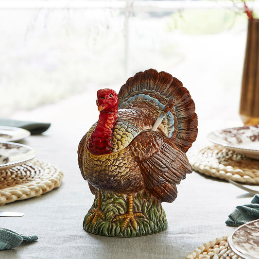 Woodland Turkey Gravy Boat & Ladle