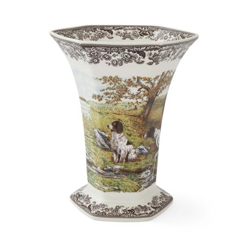 Woodland Hexagonal Vase 10.5"