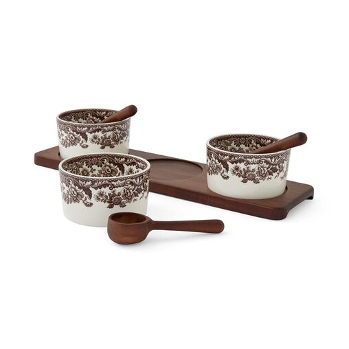 Woodland 7PC Condiment Set