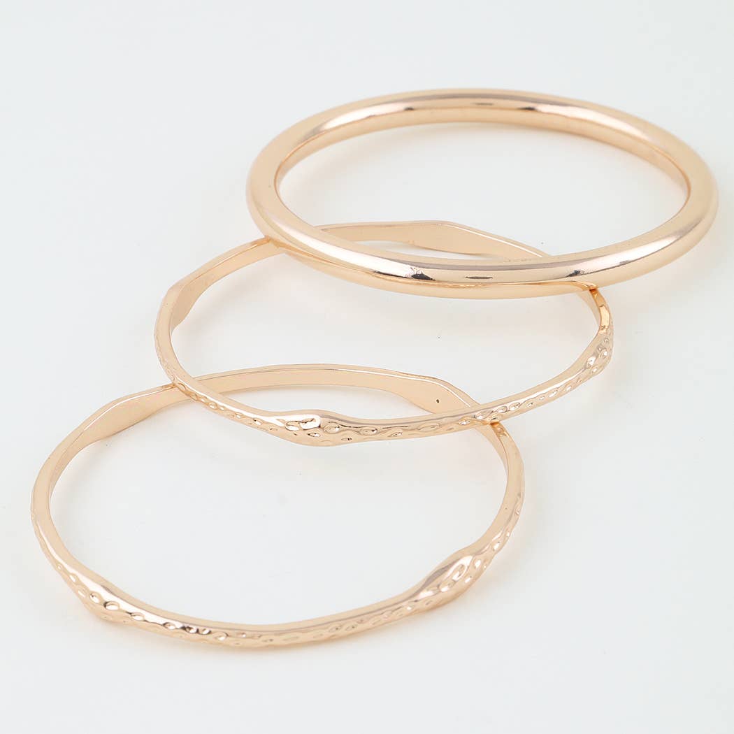 Multi Hammered Cuff Bracelet