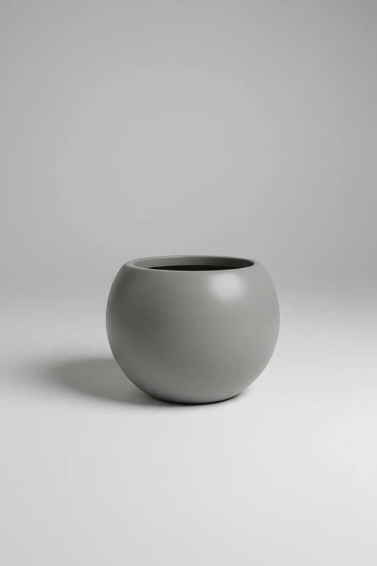 Orb Planter Small 10.25 x 7.5 Smooth Cement