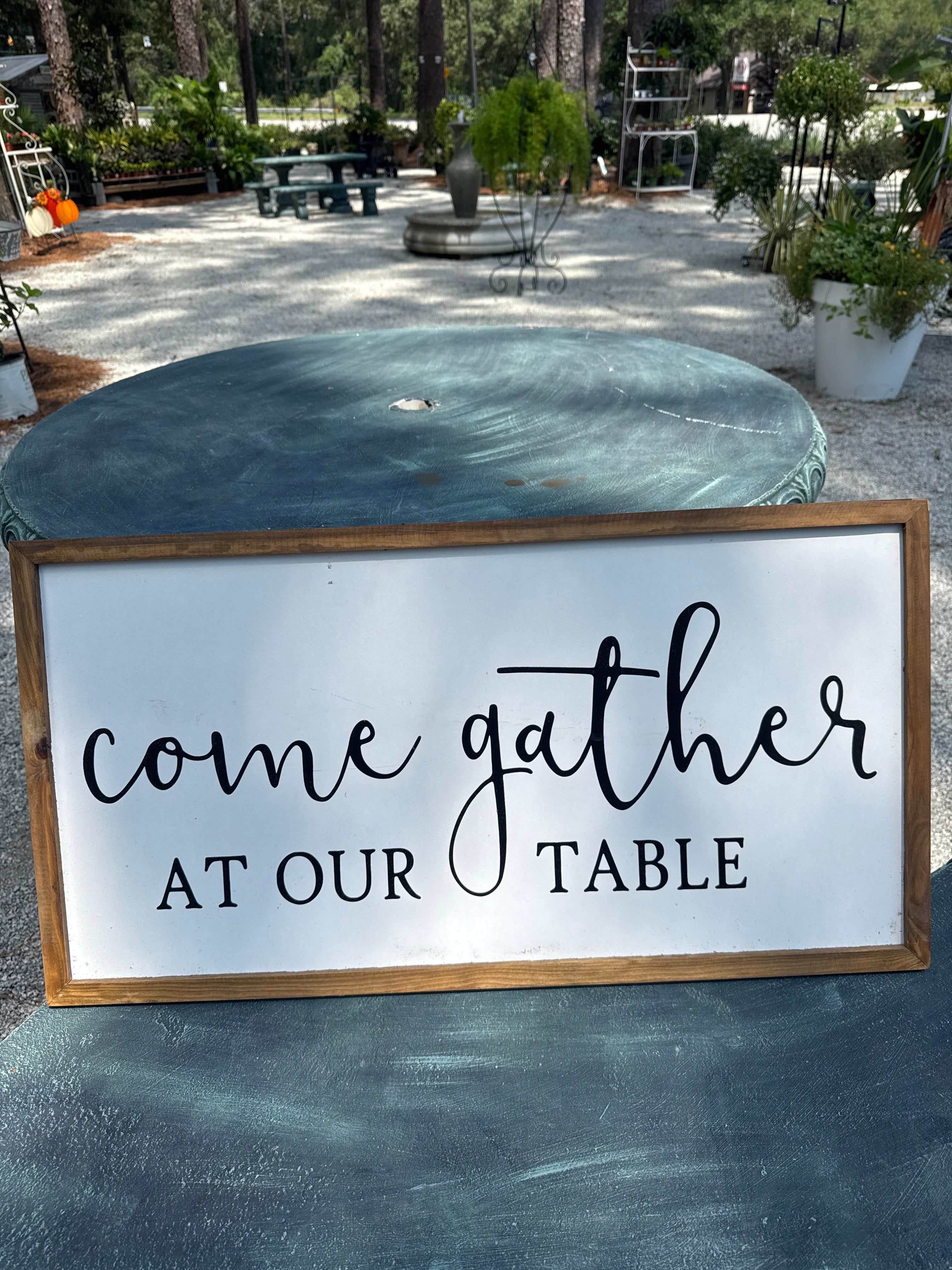Come Gather Sign – Wright's Market