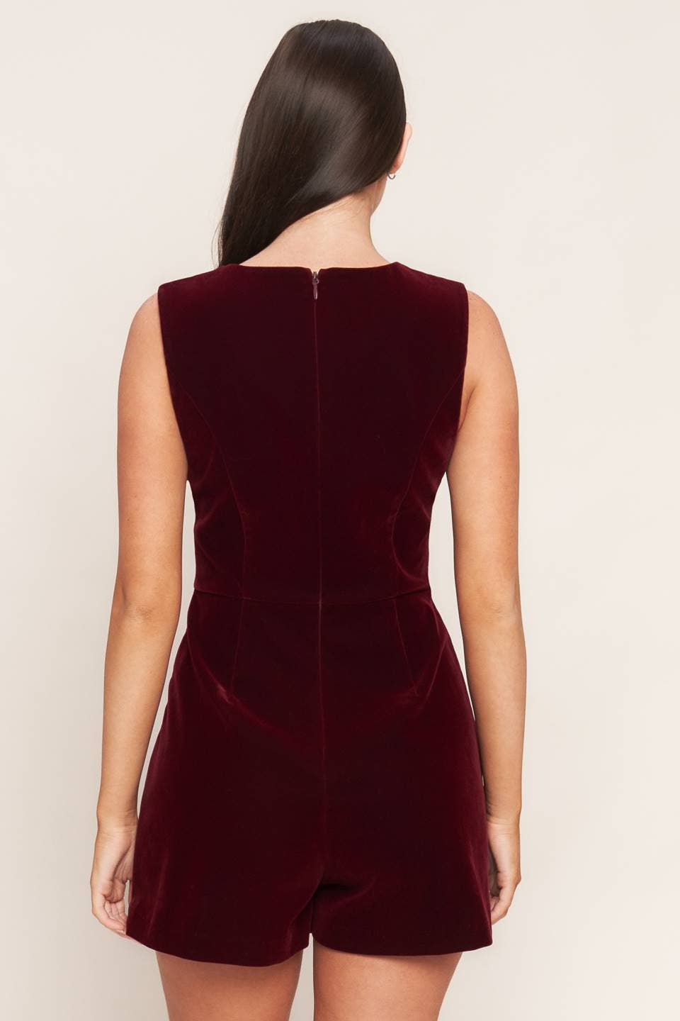 Red Ruby Flying Tomato Velvet Romper
