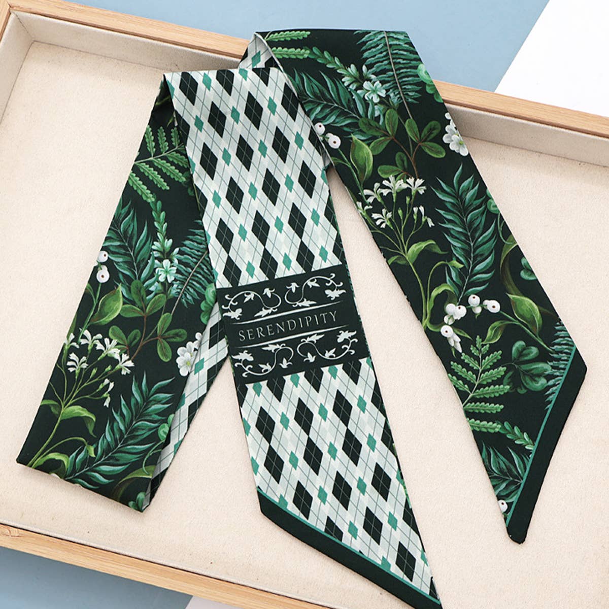 Fruit Print Twilly Scarf – Hair Tie & Bag Ribbon