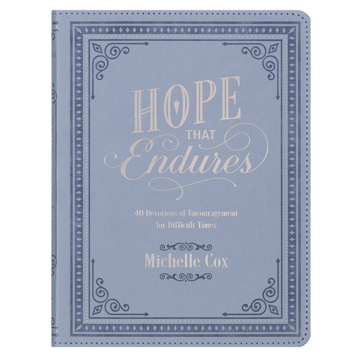 💙 Hope That Endures Blue Faux Leather Devotional