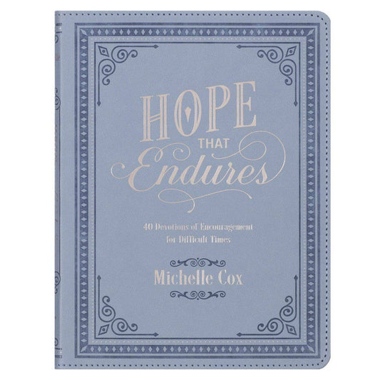 💙 Hope That Endures Blue Faux Leather Devotional