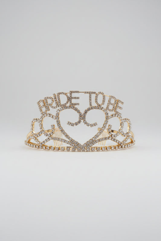 "Bride to Be" Crystal Crown Tiara