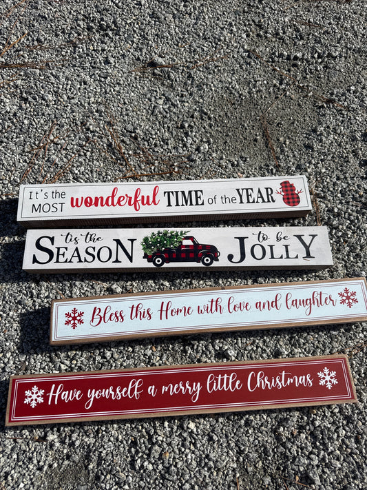 Christmas Assorted Saying Sitters