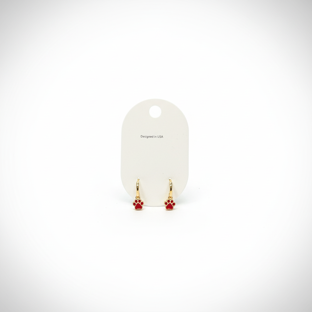 The Paws Up Huggie Earrings